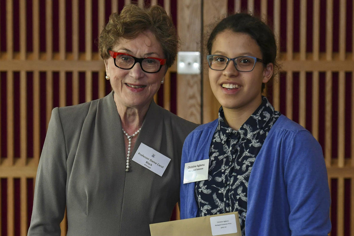 Dame Carol Black with Christine Agbenu