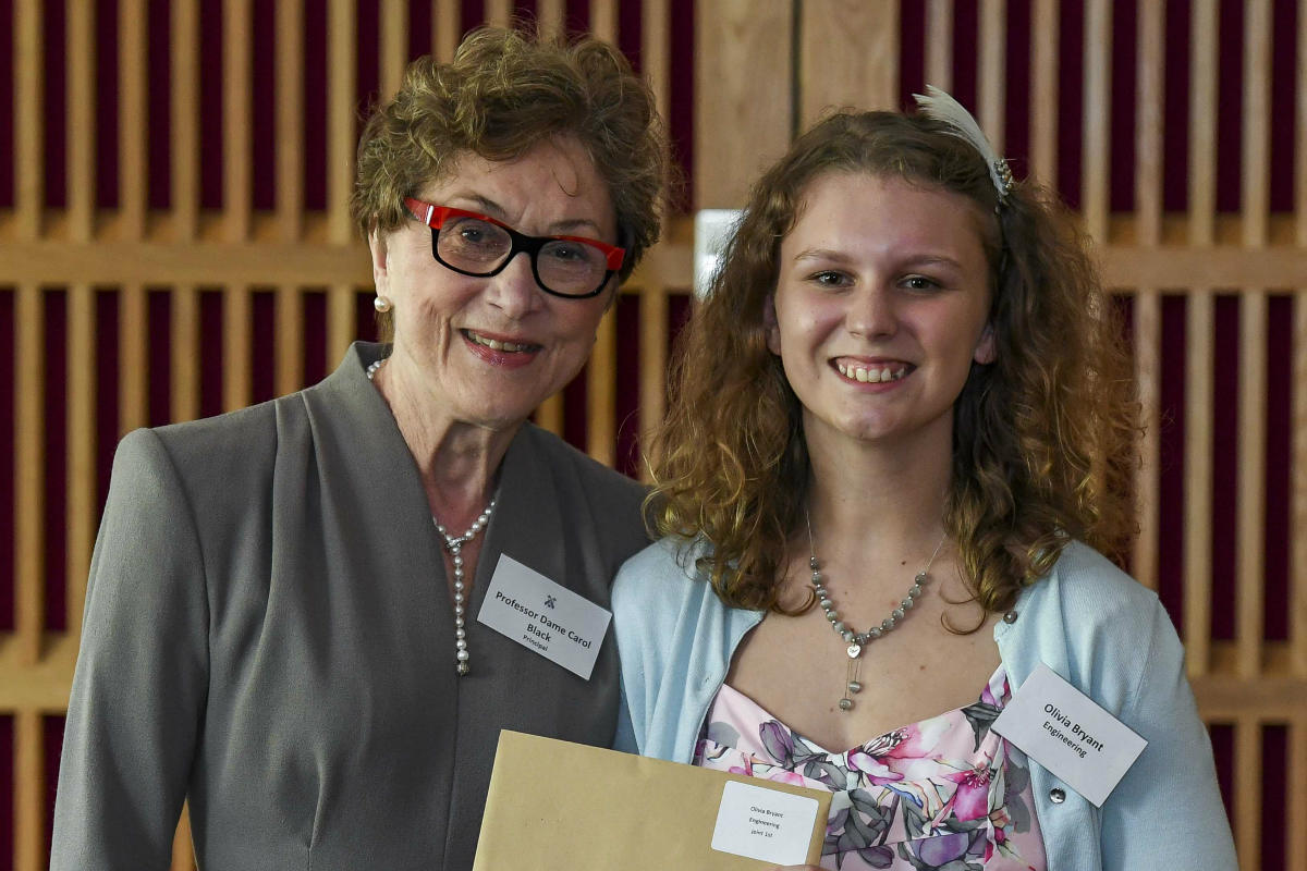 Dame Carol with Olivia Bryant