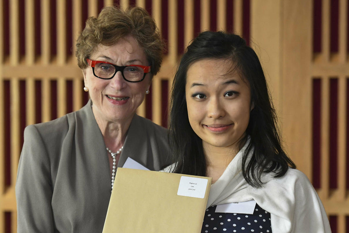 Dame Carol with Regina Lai