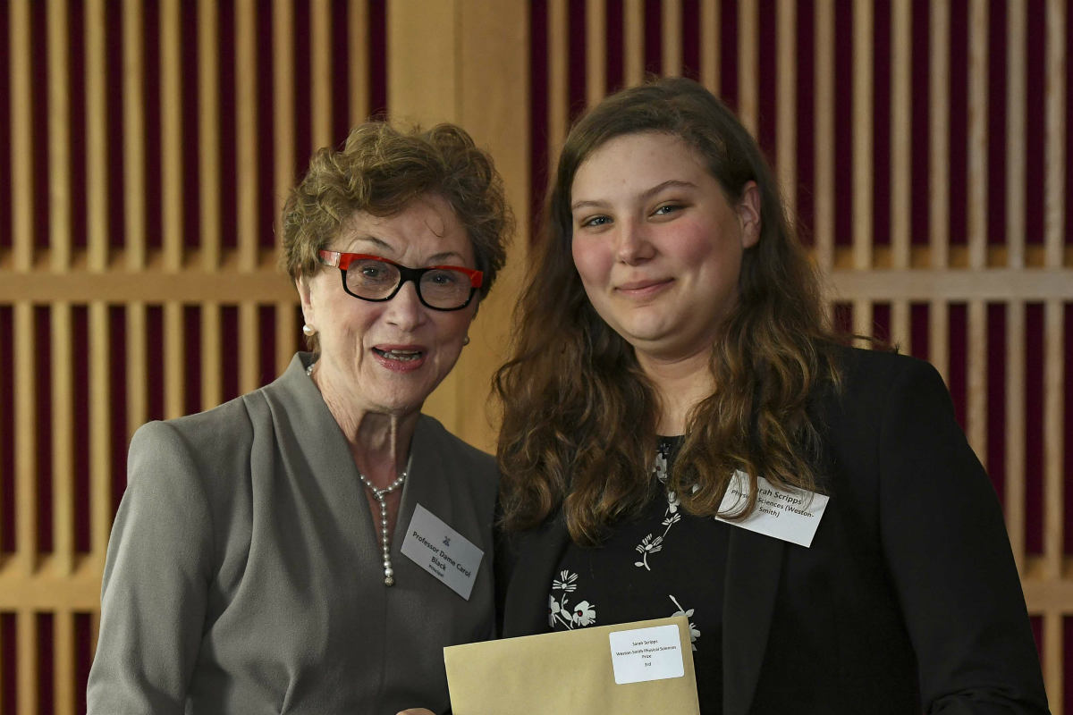 Dame Carol with Sarah Scripps