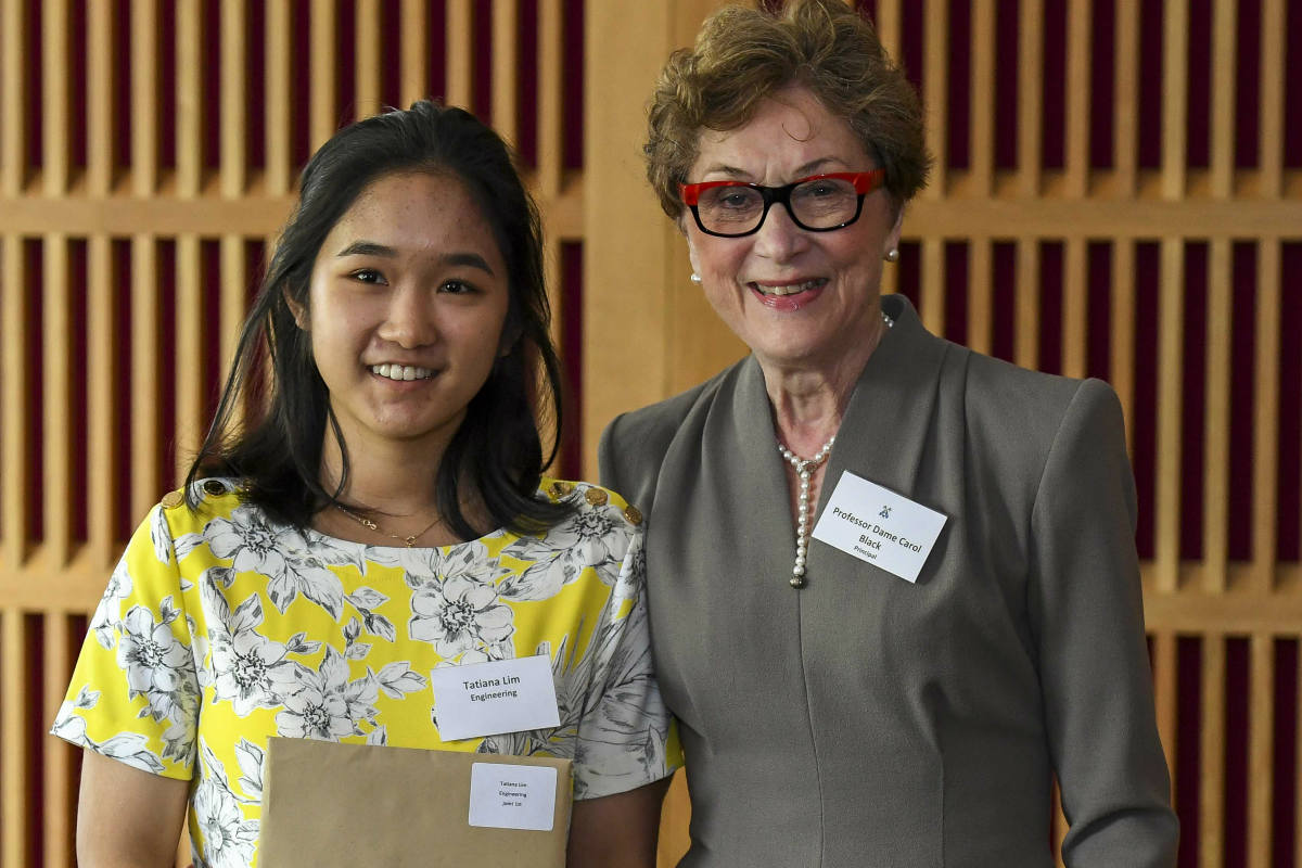 Dame Carol with Tatiana Lim