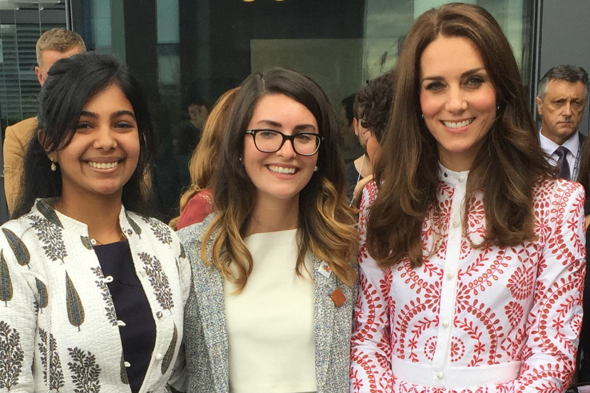 Umang Khandelwal with the Duchess of Cambridge