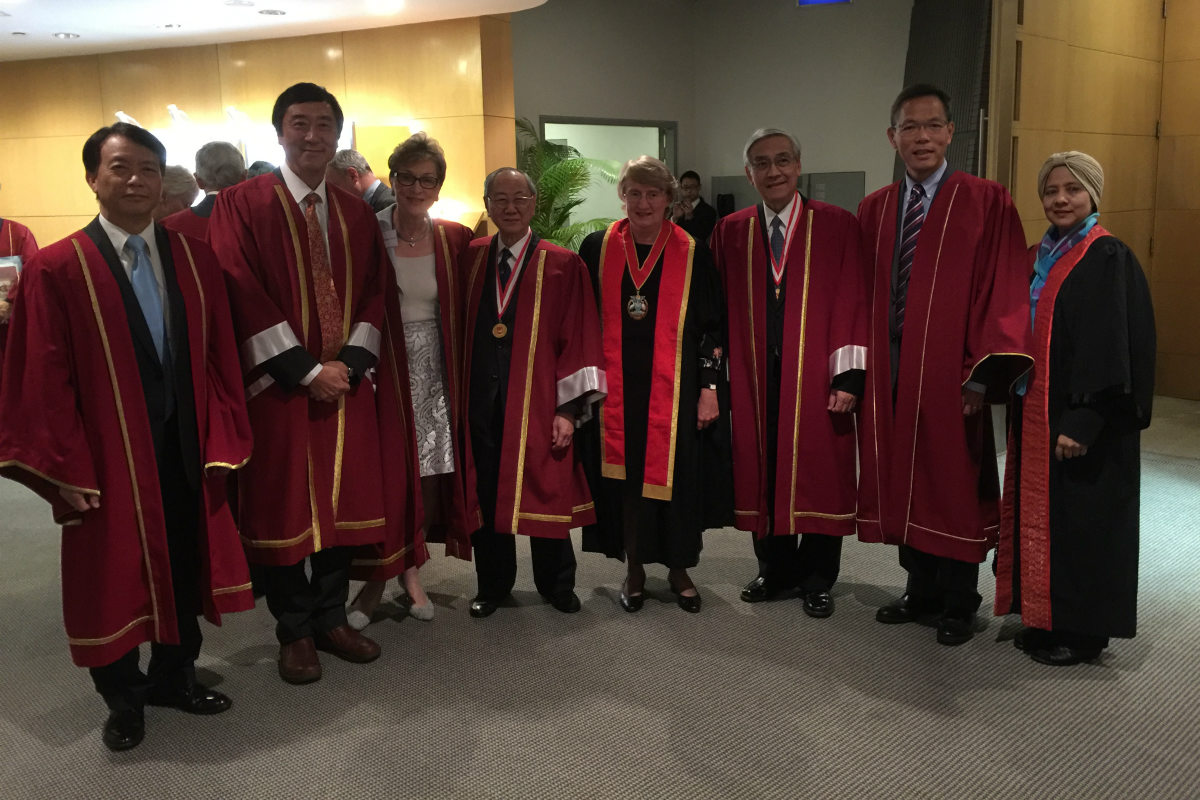 Dame Carol in Hong Kong
