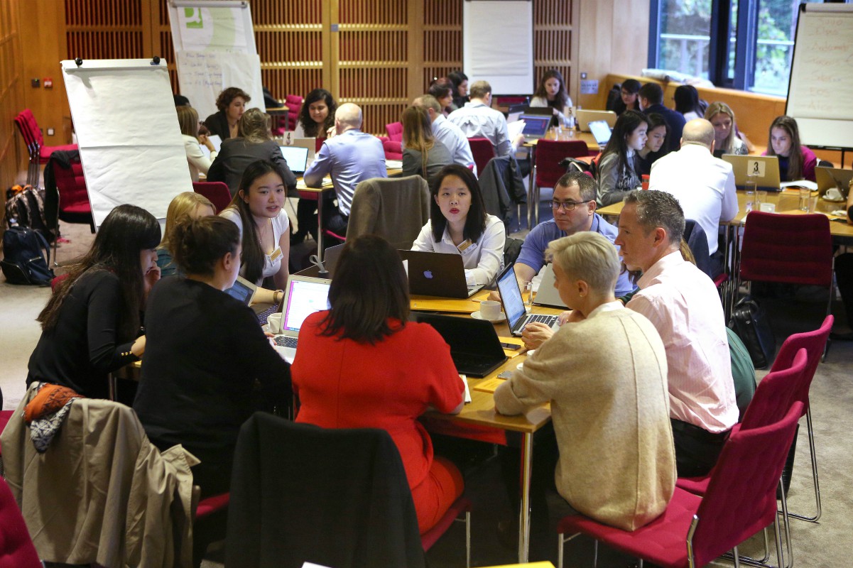 Graduate students at the Think Big Challenge
