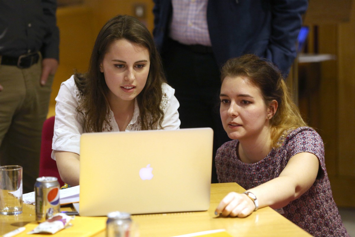 Graduate students at the Think Big Challenge